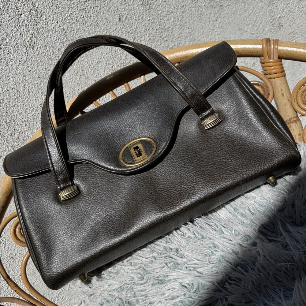 Jaclyn USA VINTAGE Beige Leather Handbag